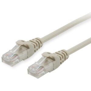 Kabllo për Rrjet Equip Patch Cat6A U/UTP RJ45 në RJ45 / 0.15m / e rrumbullakët / LSZH / Polybag – Bezhë