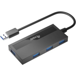 HUB Equip USB‑Hub 4‑Port 3.2 → 4×USB‑A 3.0 + USB‑C 5 Gbps – Zezë