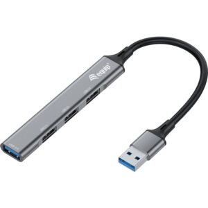 HUB Equip USB‑Hub 4‑Port 3.0 → 1×USB‑A 3.0 + 3×USB‑A 2.0 5 Gbps – Gri