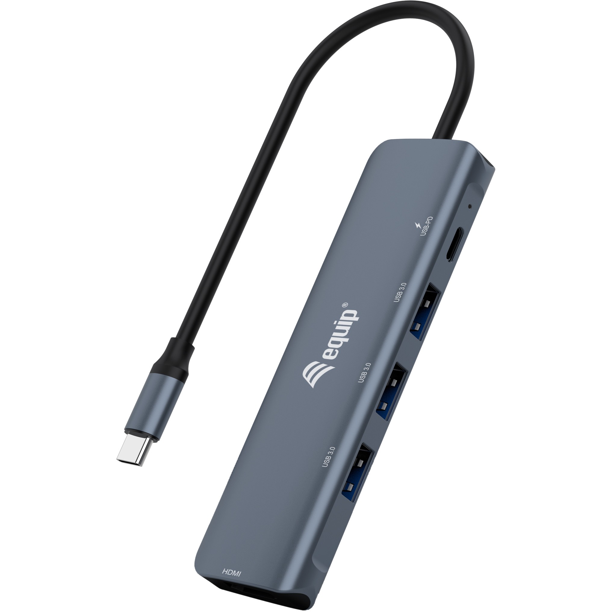 Docking Station Equip USB-C / HDMI / 3x USB 3.0 / 100W PD / Kabllo 25cm - Hiri