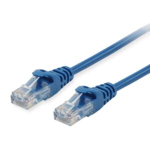 Kabllo për Rrjet Patch Cat6 U/UTP Equip / 2xRJ45 / 0.25m / Polybag – Blu