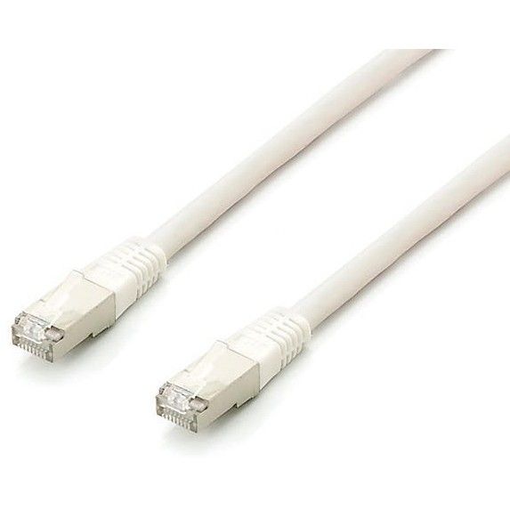 Kabllo për Rrjet / Equip Patch Cable Cat6A S/FTP 2xRJ45 1m / 10x Set / Platinum – Bardhë