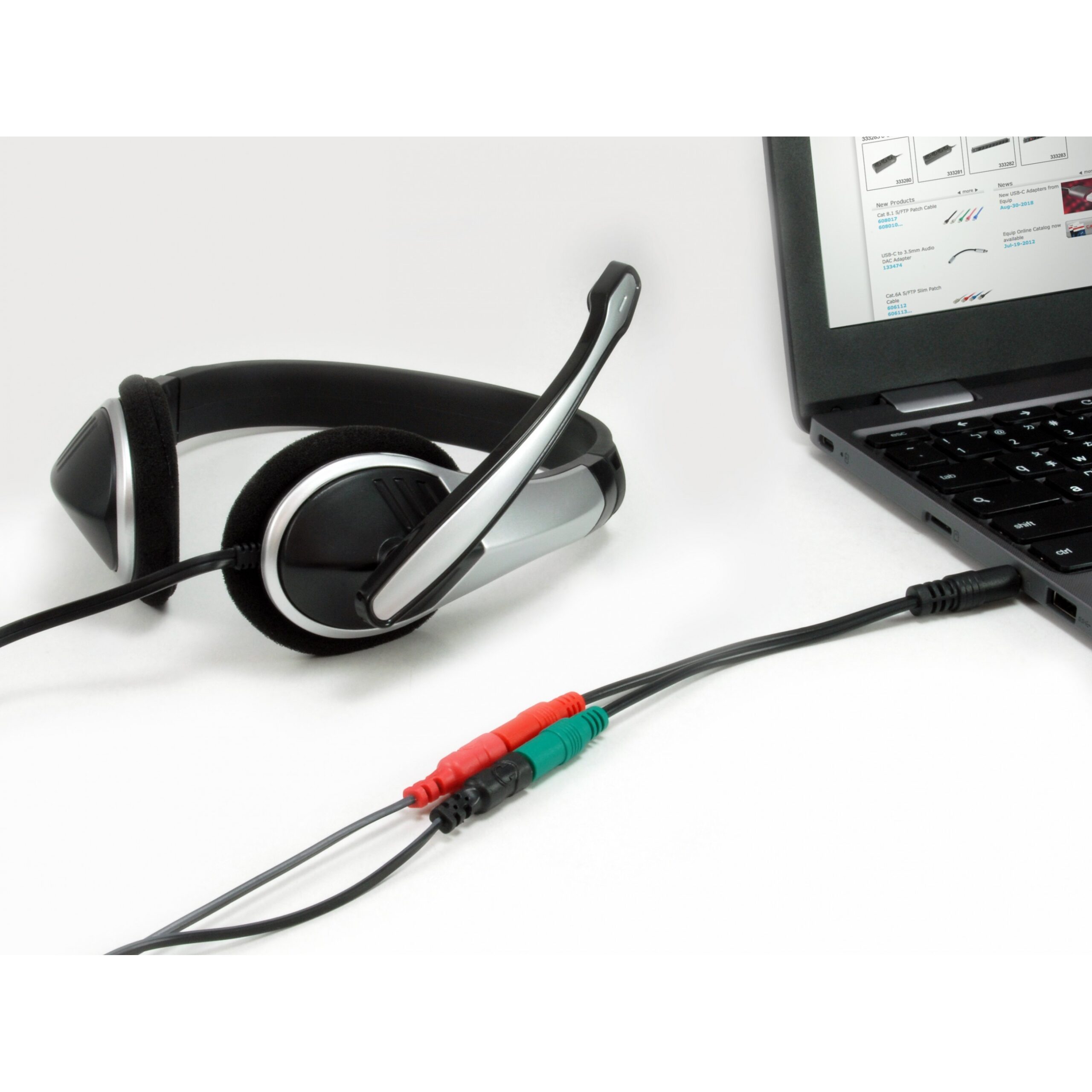 Kabllo Audio – Equip 3.5mm Y-Kabel 1x M / 2x F / 0.15m - Figura 5