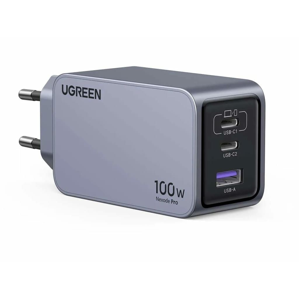 Adapter UGREEN Nexode Pro 100W GaN me Kabllo USB-C - Gri / Zezë - Figura 2