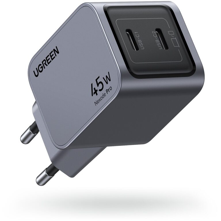 Adapter UGREEN Nexode Pro 45W me 2 Porta USB-C GaN / EU - Gri