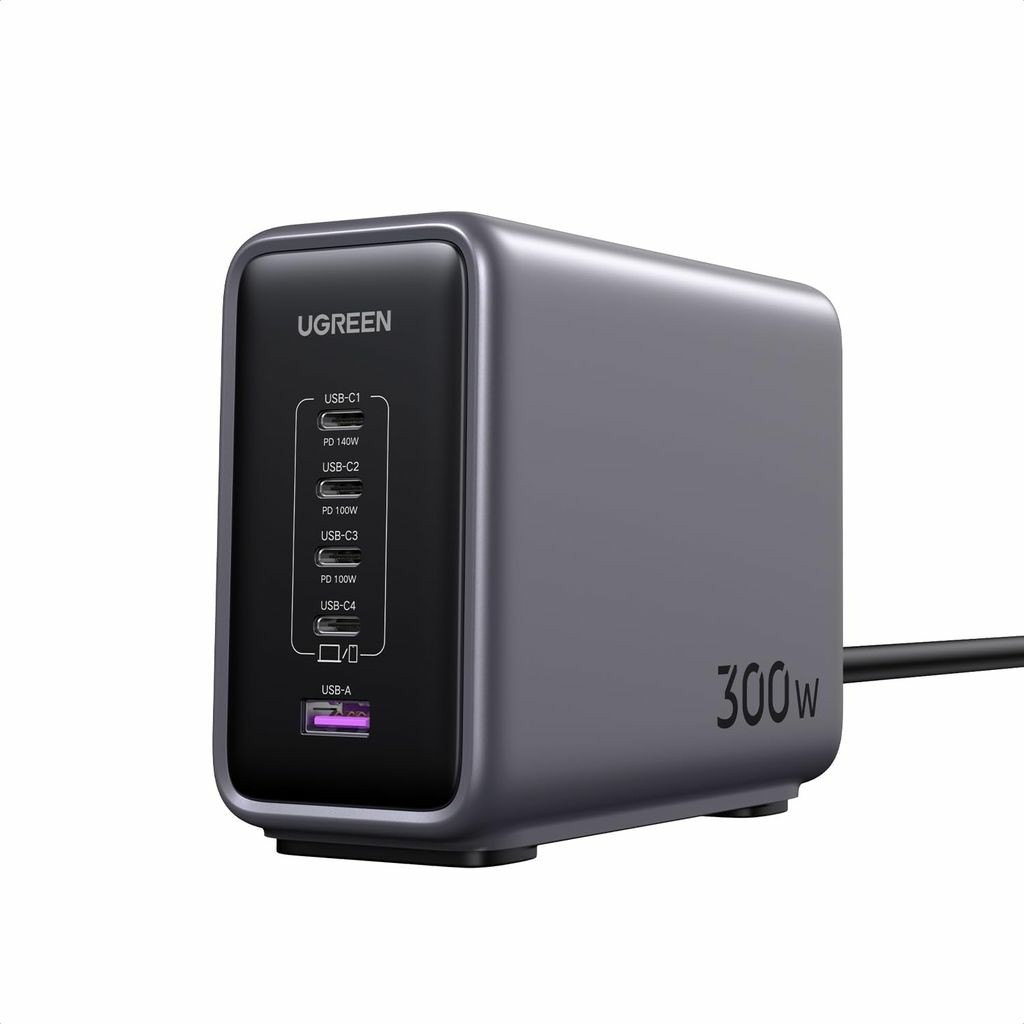 Karikues UGREEN / Nexode GaN Fast Charger / 300W / 5-Port USB-C PD