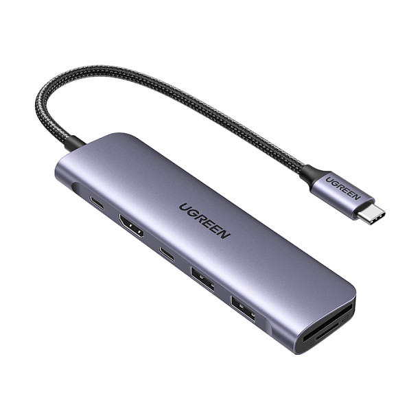 Adapter USB UGREEN USB-C Multifunction Adapter - Gri
