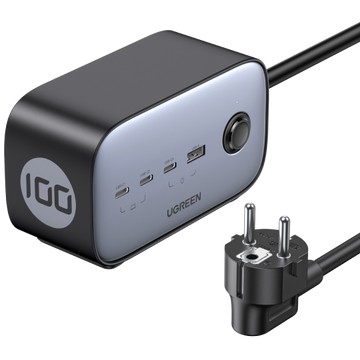 Adapter UGREEN DigiNest Cube Power Strip (3 AC outlets + 65W 2A2C)