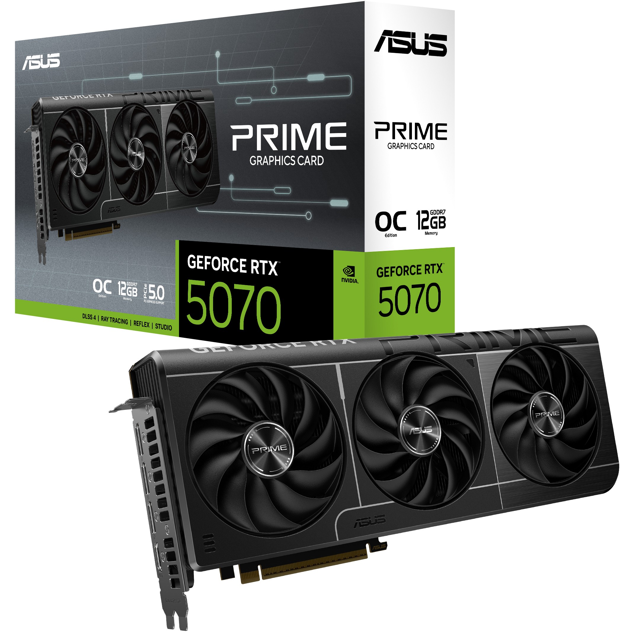 Kartelë Grafike Nvidia RTX 5070 12GB ASUS Prime OC GDDR7 3 Fan - Figura 3
