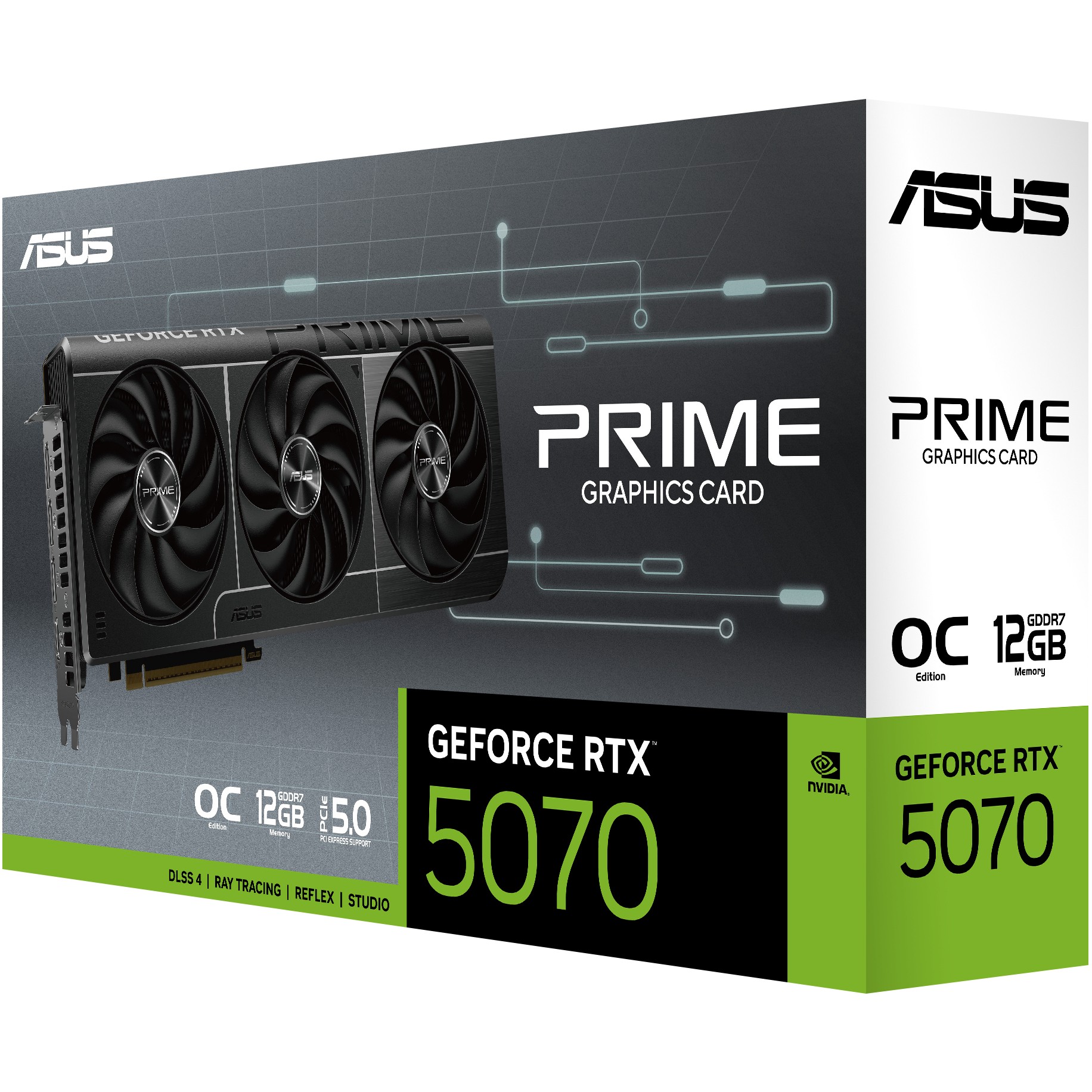 Kartelë Grafike Nvidia RTX 5070 12GB ASUS Prime OC GDDR7 3 Fan - Figura 4