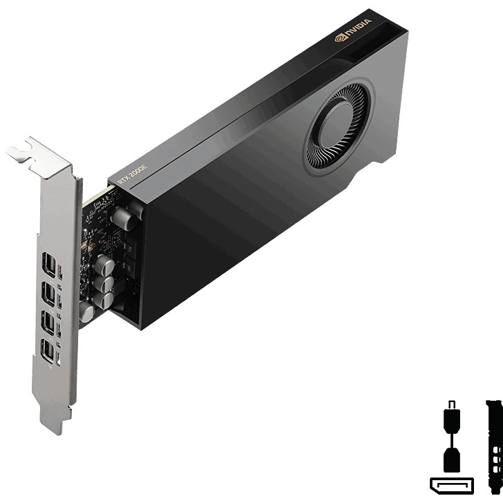 Kartelë Grafike Nvidia PNY Quadro RTX 2000E ADA 16GB GDDR6 4xmDP