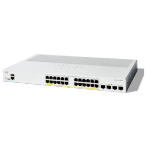 Cisco Catalyst C1200-24P-4G 24-Port Gigabit PoE+ Managed Switch me 4x 1G SFP Uplink 195W Rackmount SMB Network Switch
