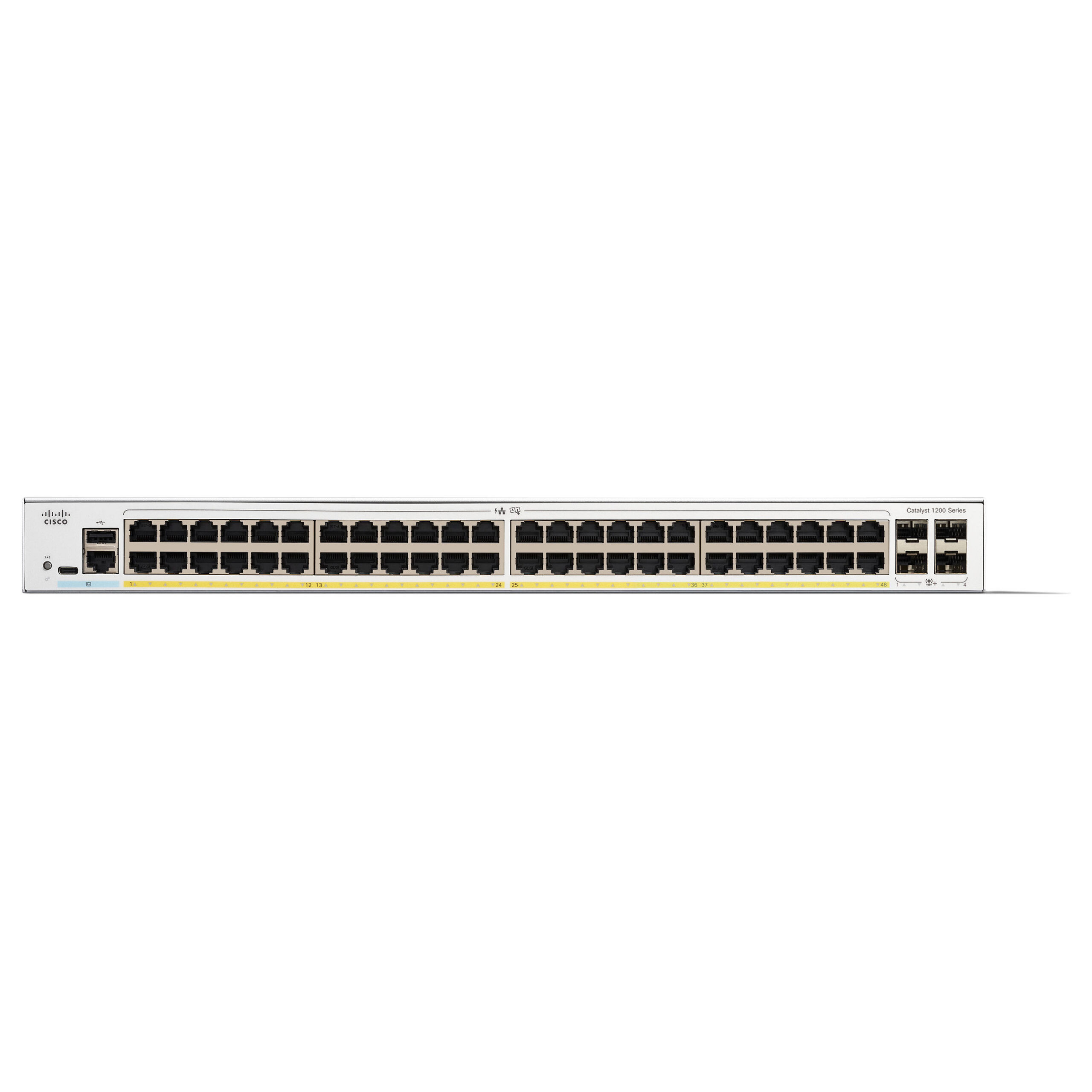 Cisco Catalyst C1200-48P-4G 48-Port Gigabit PoE+ Managed Switch me 4x 1G SFP Uplink 375W Rackmount SMB Network Switch 2