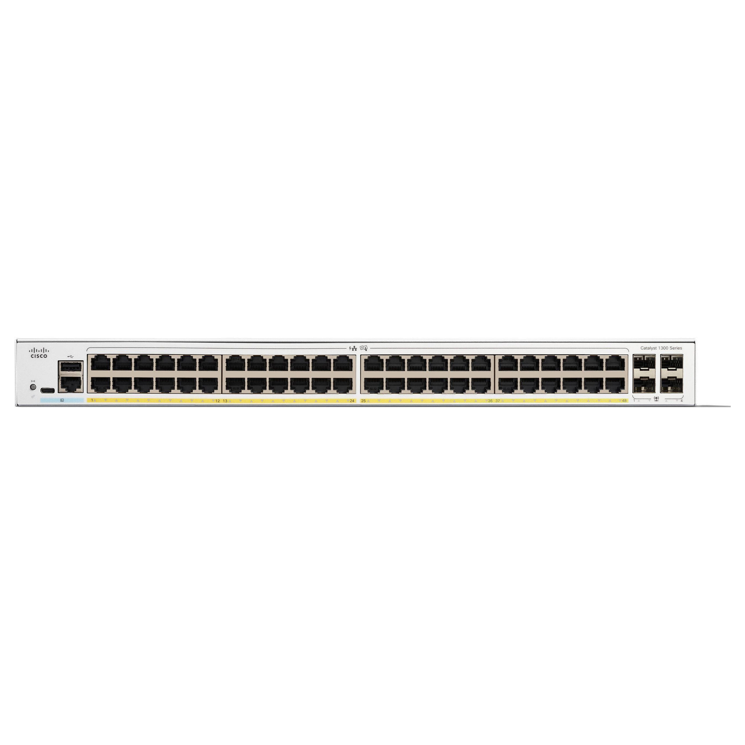 Cisco Catalyst C1300-48P-4G 48-Port Gigabit PoE+ Managed Switch me 4x 1G SFP Uplink 370W Rackmount Business Network Switch 2