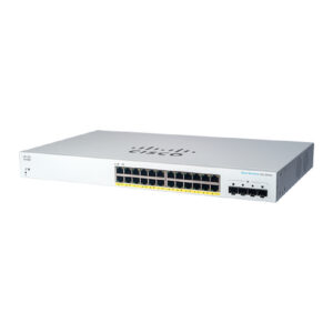 Cisco CBS220-24P-4G-EU 24-Port Gigabit PoE+ Managed Switch me 4x 1G SFP Uplink 195W Rackmount Business Switch
