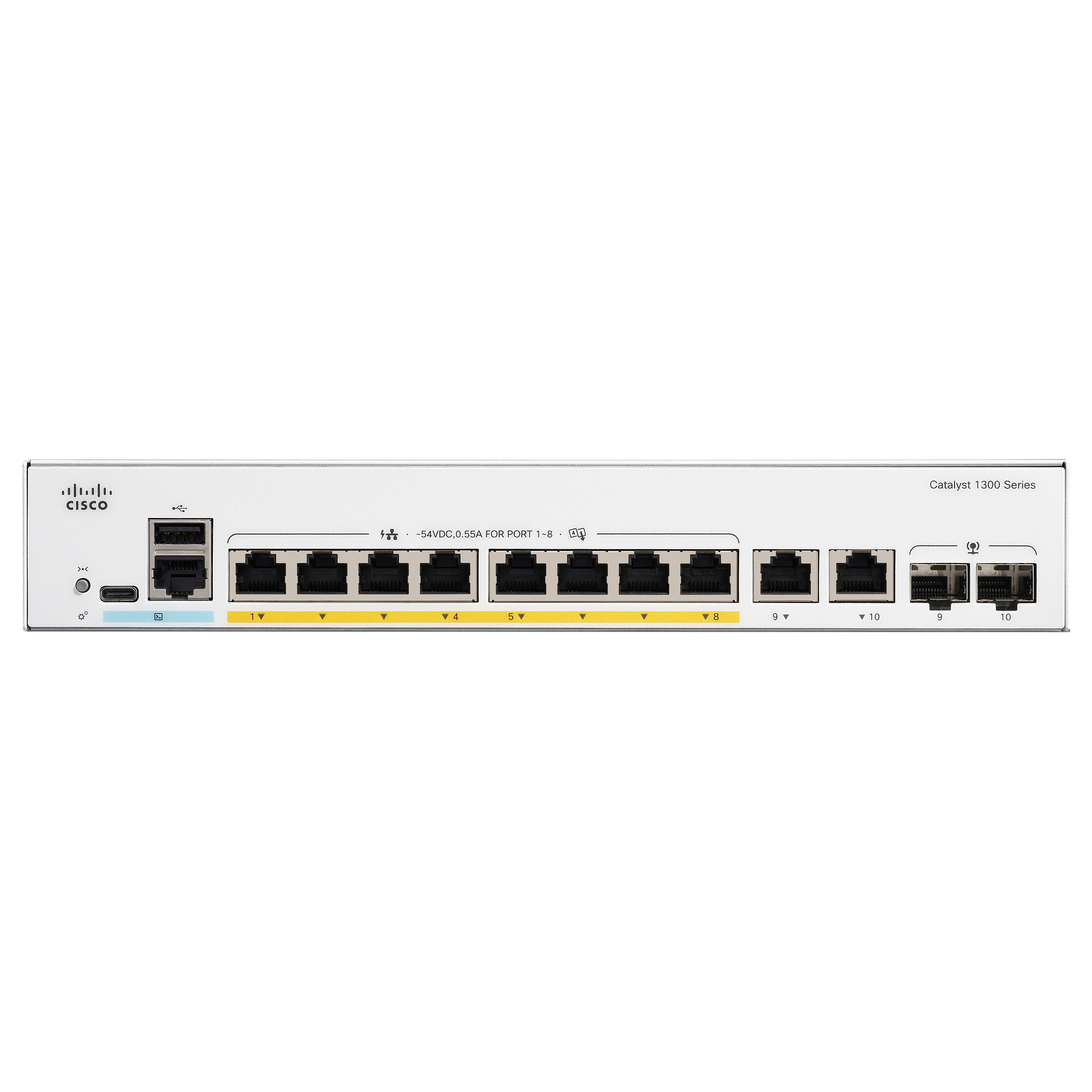 Cisco Catalyst C1300-8P-E-2G 8-Port Gigabit PoE+ Managed Switch 67W SMB Network Switch 2