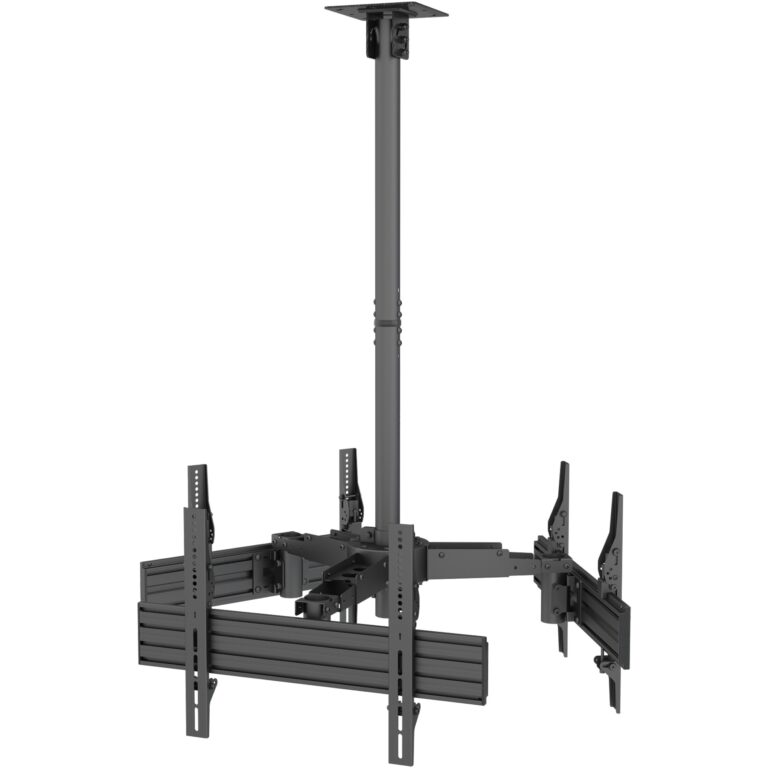 Mbajtëse për TV Equip Deckenhalterung / 32″–65″ / 3 TFT / 30 kg / 2 Gelenke - Zezë