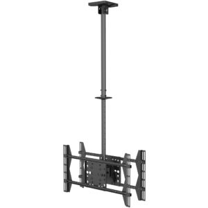 Mbajtëse për TV Equip Deckenhalterung / 39″–75″ / 2 TFT / 40 kg / 2 Gelenke - Zezë
