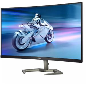 Monitor Philips 32M1C5200W / 31.5″ / FHD / VA LCD Curved / 16:9 / 75Hz / 2×HDMI + DP / E bardhë
