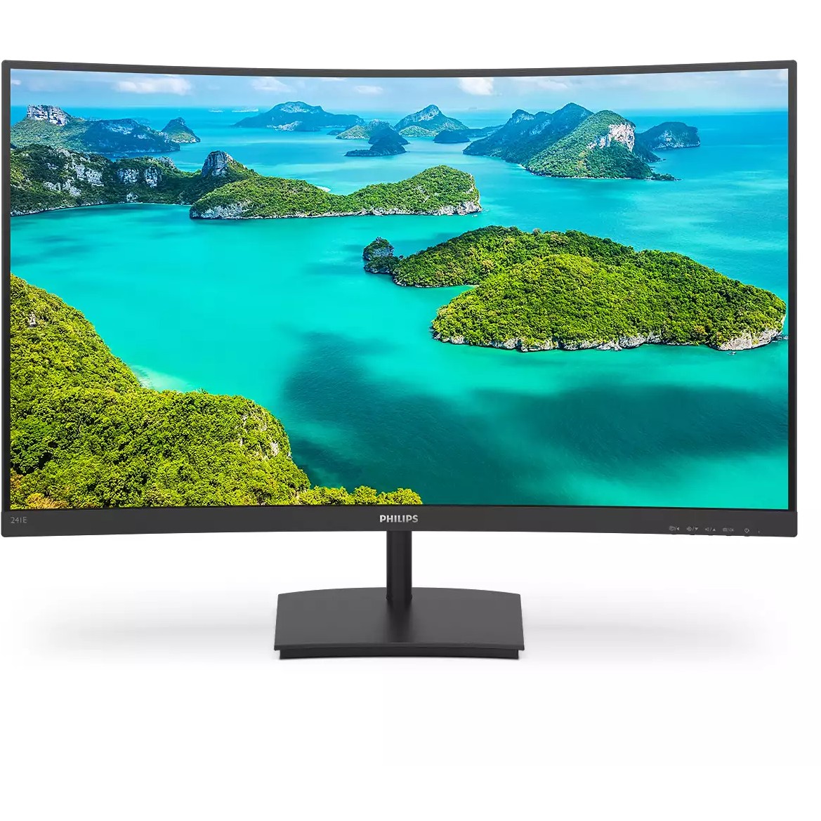 Monitor Philips 241E1SCA / 23.6″ / FHD / VA LCD Curved / 16:9 / 75Hz / 4ms / HDMI + VGA / E zezë / Adaptive‑Sync + LowBlue Mode - Figura 3
