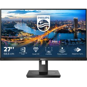 Monitor për punë Philips 275B1 / 27" / 2K Ultra HD IPS LCD / 75 Hz / 4 ms / DVI+HDMI+DP+USB / Zezë