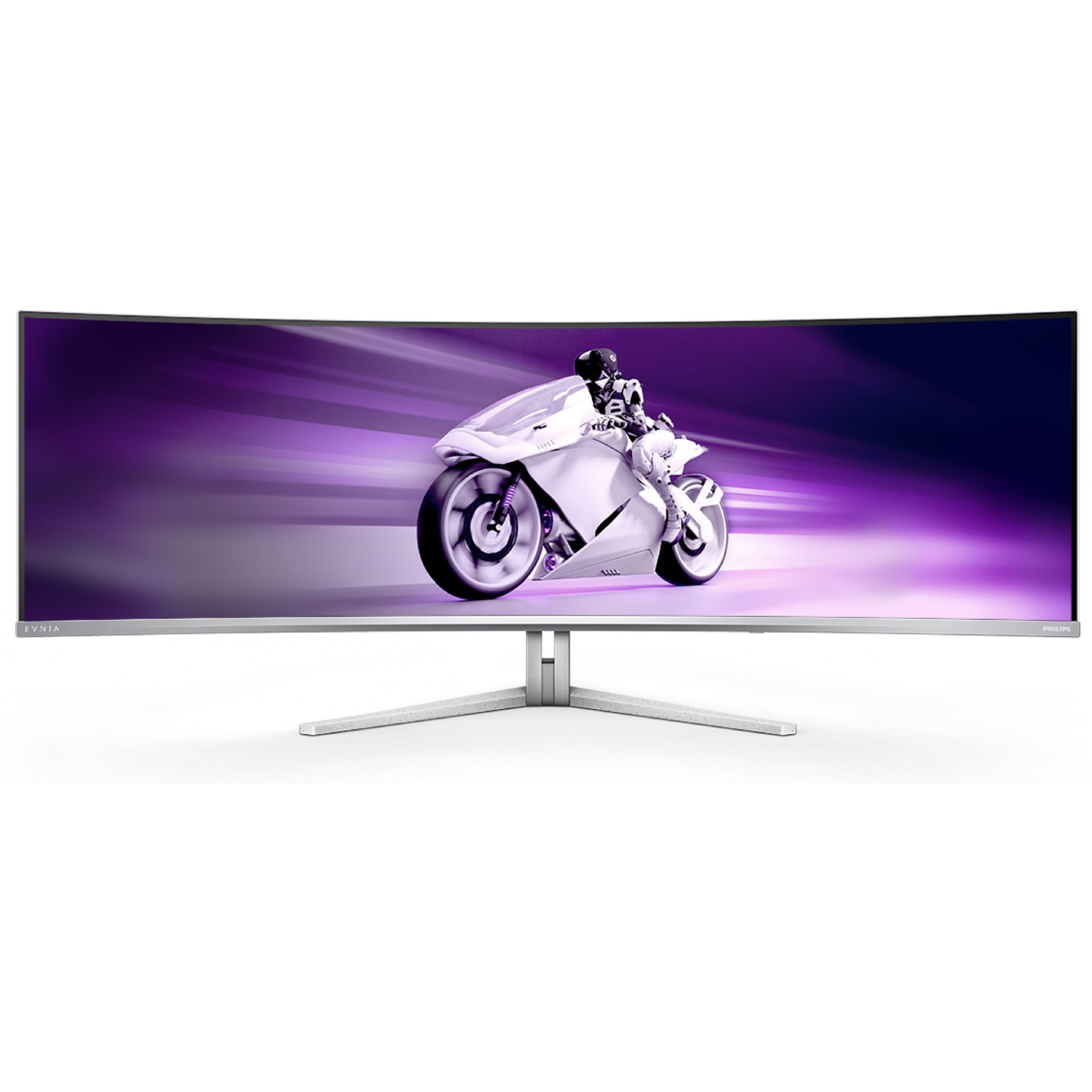 Monitor Philips 49M2C8900 / 48.9″ / DQHD / QD‑OLED Curved / 32:9 / 240Hz / 0.03ms / 2× HDMI + DP + USB‑C / E bardhë - Figura 2