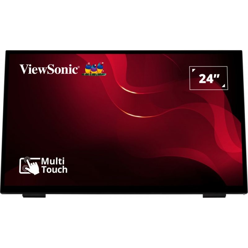 Monitor ViewSonic TD2465 / 23.8″ / FHD / IPS LCD Touchscreen / 16:9 / 60Hz / 7ms / HDMI + DP + VGA + USB / E zezë / 10‑Point Multi‑Touch