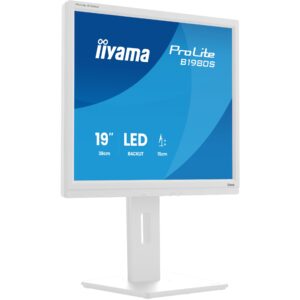 Monitor iiyama ProLite B1980S-W1 / 19″ / SXGA / TN LCD / 5:4 / 60Hz / 3ms / HDMI + DP / E bardhë / Lift + Pivot + Speaker