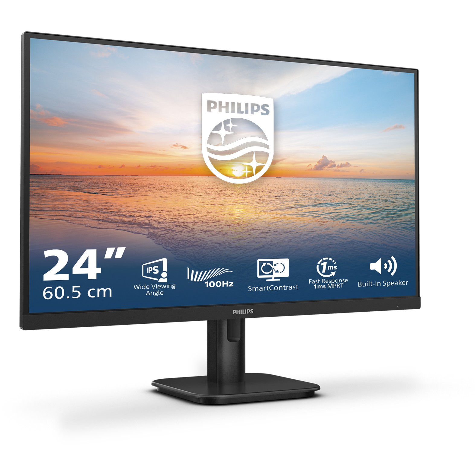 Monitor Philips 24E1N1200A / 23.8″ / FHD / IPS LCD / 16:9 / 120Hz / 4ms / HDMI + VGA / E zezë - Figura 2