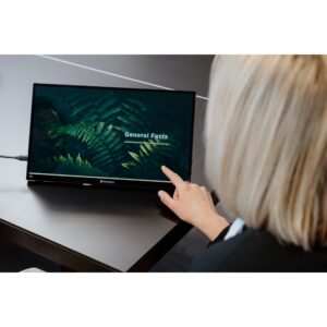Monitor dytsor Verbatim PMT-15 / 15.6 Inch / 4K Ultra HD Touchscreen / 6ms / I zi