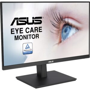 Monitor ASUS VA24EQSB / 23.8″ / FHD / IPS LCD / 16:9 / 75Hz / 5ms / HDMI + DP + VGA + USB Hub / E zezë / Lift + Pivot
