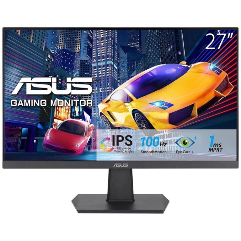 Monitor ASUS VA27EHF / 27″ / FHD / IPS LCD / 16:9 / 100Hz / 1ms / HDMI / E zezë