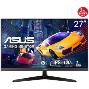Monitor ASUS VY279HGR / 27″ / FHD / IPS LCD / 16:9 / 120Hz / 1ms / HDMI + VGA / E zezë