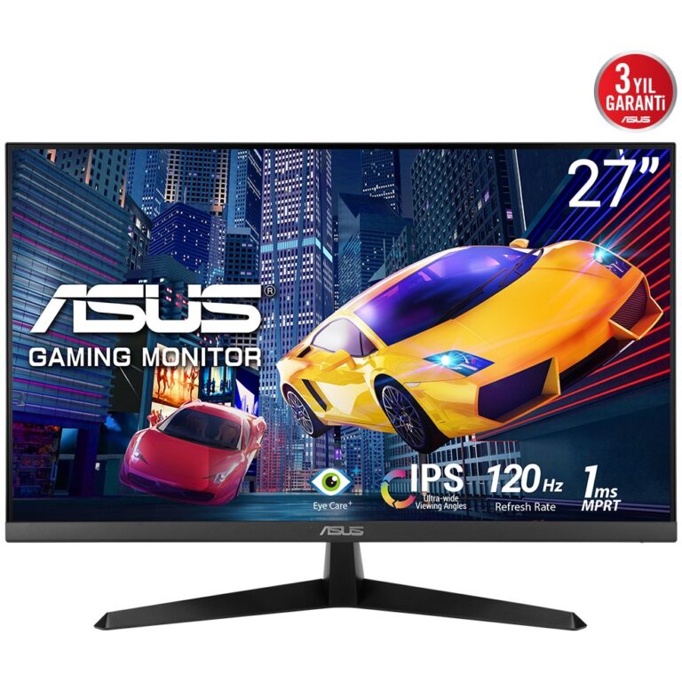 Monitor ASUS VY279HGR / 27″ / FHD / IPS LCD / 16:9 / 120Hz / 1ms / HDMI + VGA / E zezë