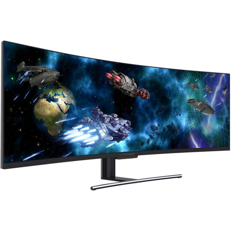 Monitor Gaming i lakuar LC-Power LC-M49-DFHD-144-C-Q / 49" UltraWide Full HD QLED 144 Hz 6 ms VA / DP HDMI / e zezë