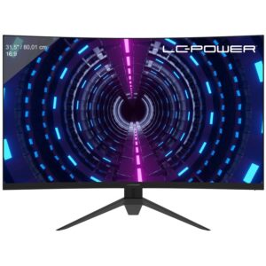 Monitor LC-Power LC-M32-QHD-165-V2 / 31.5″ / QHD / VA Curved / 16:9 / 165Hz / 4ms / HDMI + DP + Audio / E zezë