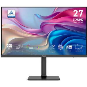 Monitor MSI Modern MD272UPHGDE / 27″ / UHD / IPS / 16:9 / 60Hz / 4ms / HDMI + DP + USB-C / E zezë