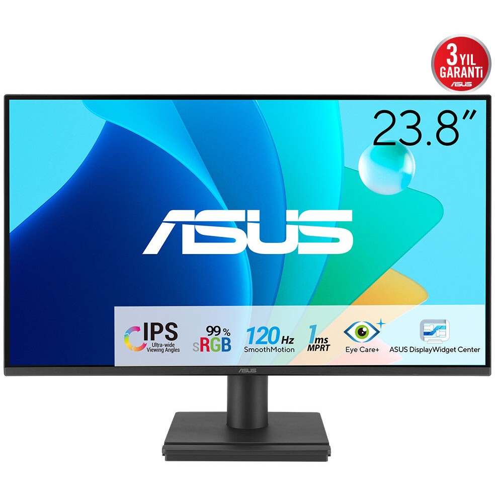 Monitor ASUS VA249HG / 23.8″ / FHD / VA LCD / 16:9 / 75Hz / 5ms / HDMI + VGA / E zezë