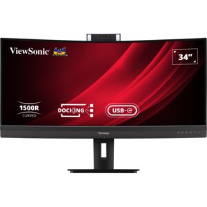 Monitor i lakurar Viewsonic VG3457CV / 34" UltraWide Quad HD 100 Hz 5 ms VA Curved / HDMI DP USBC LAN / e zezë
