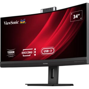 Monitor i lakurar Viewsonic VG3457CV / 34" UltraWide Quad HD 100 Hz 5 ms VA Curved / HDMI DP USBC LAN / e zezë