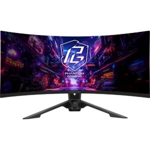Monitor ASRock PG34QRT2B / 34″ / WQHD / VA LCD / 21:9 / 165Hz / 1ms / HDMI + DP + USB / E zezë