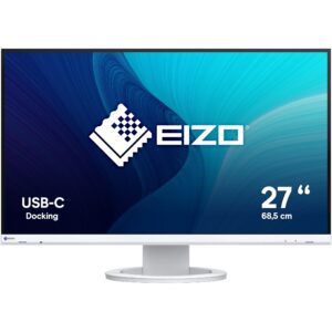 Monitor EIZO EV2720-WT / 27″ / QHD / IPS LCD / 16:9 / 60Hz / 5ms / HDMI + DP + USB‑C + USB Hub / E bardhë