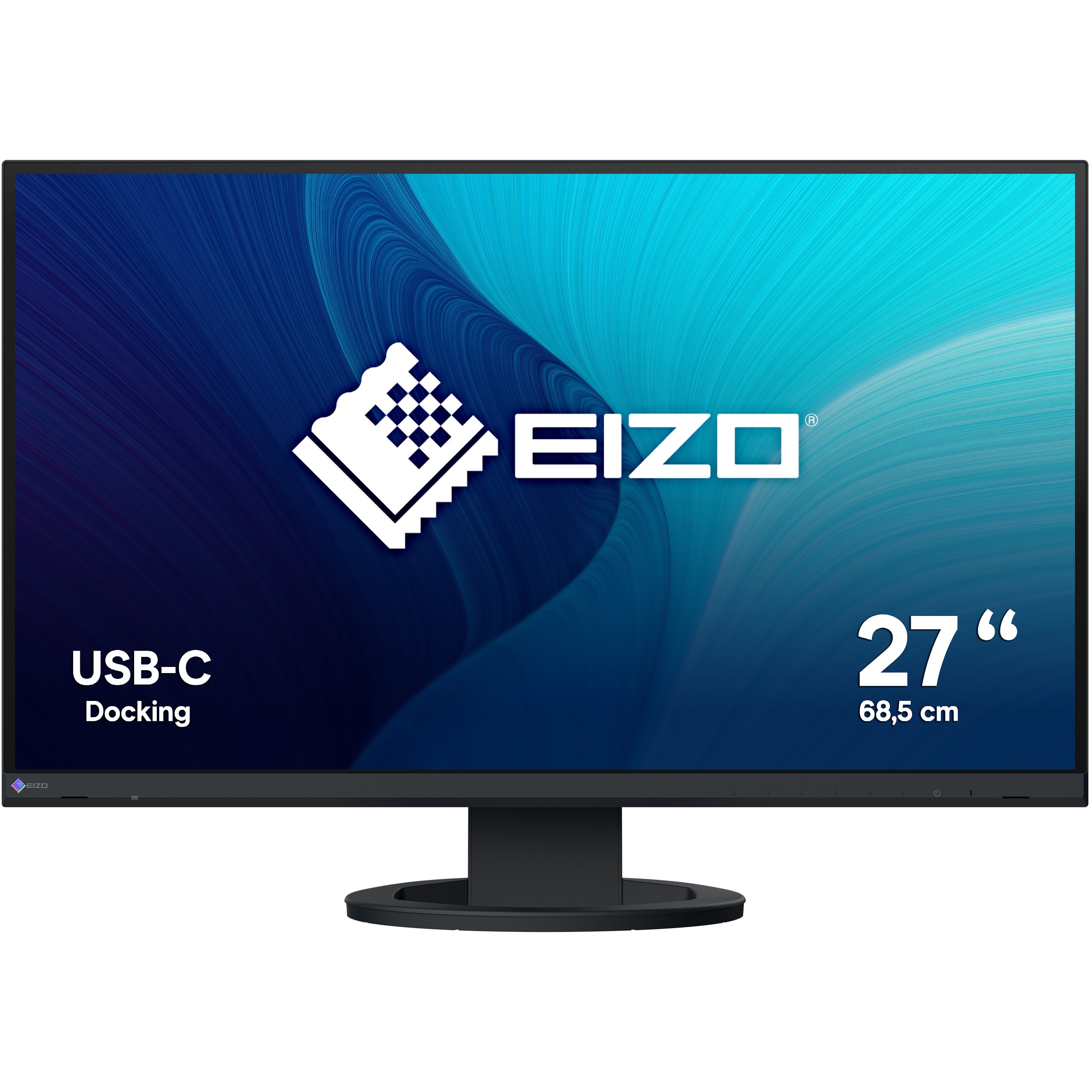 Monitor EIZO EV2720-BK / 27″ / QHD / IPS LCD / 16:9 / 60Hz / 5ms / HDMI + DP + USB‑C + USB Hub / E zezë