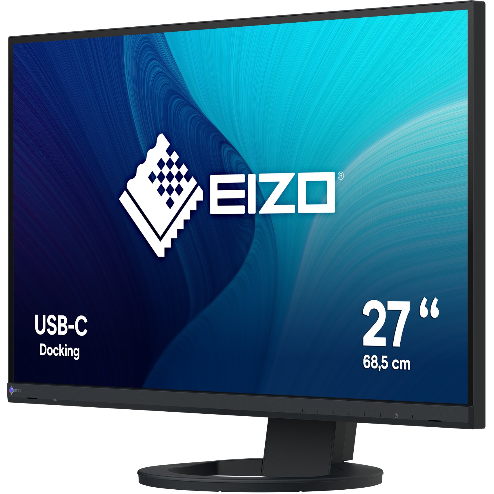 Monitor EIZO EV2720-BK / 27″ / QHD / IPS LCD / 16:9 / 60Hz / 5ms / HDMI + DP + USB‑C + USB Hub / E zezë - Figura 2