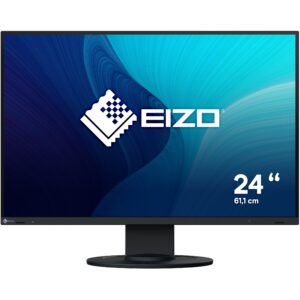 Monitor EIZO EV2410R-BK / 24.1″ / WUXGA / IPS LCD / 16:10 / 60Hz / 5ms / DVI + HDMI + DP + USB Hub / E zezë