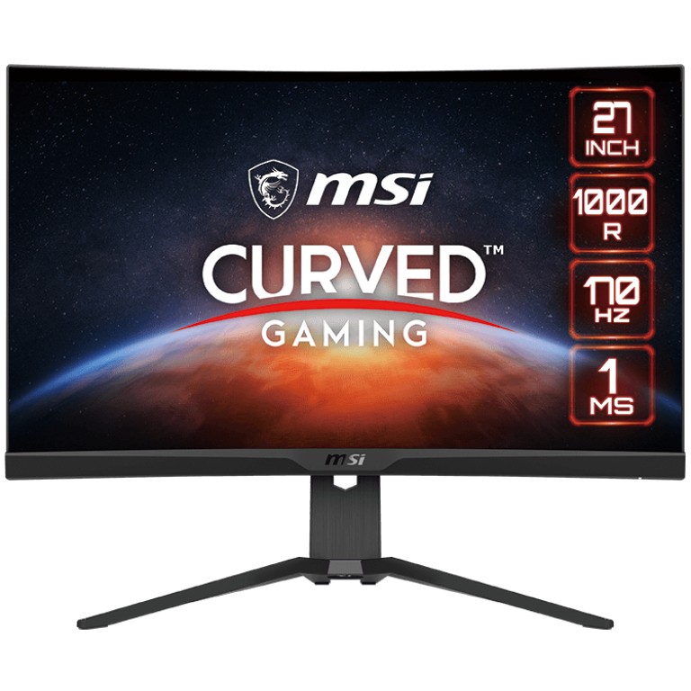 Monitor Gaming i lakuar MSI G272CQPDE / 27" Wide Quad HD 170 Hz 4 ms VA Curved / HDMI DP / e zezë