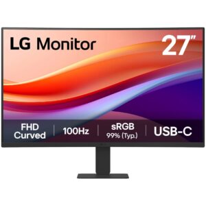Monitor i lakuar LG 27U421A-B / 27" Full HD 100 Hz 5 ms VA Curved / HDMI / e zezë