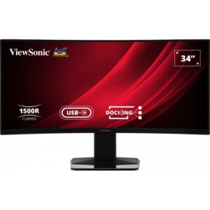 Monitor i lakuar VIEWSONIC VG3419C / 34" Ultra-Wide Quad HD VA / HDMI DP USB / e zezë