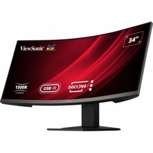 Monitor i lakuar VIEWSONIC VG3419C / 34" Ultra-Wide Quad HD VA / HDMI DP USB / e zezë