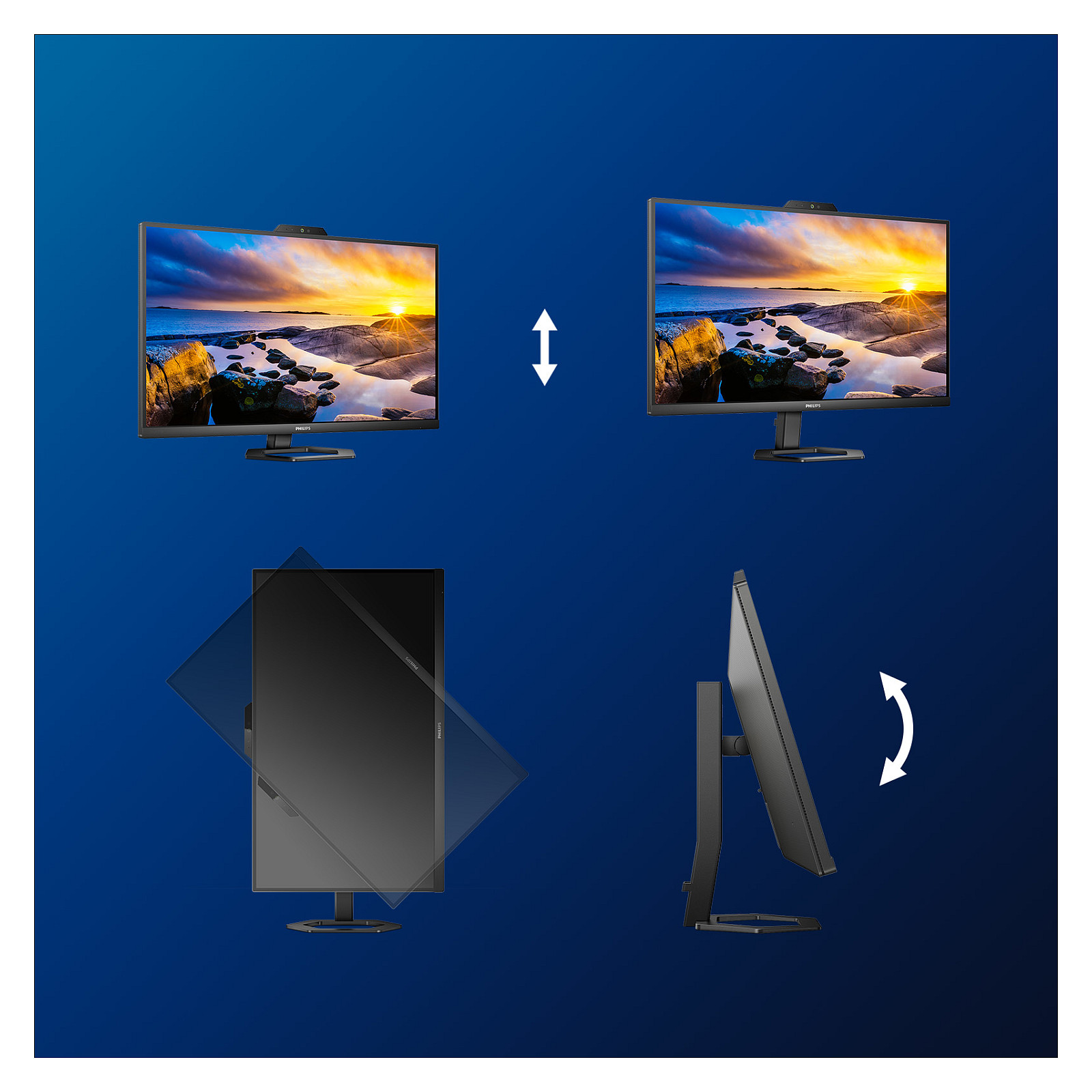 Monitor Philips 27E1N5600HE / 27"/ Quad HD LCD IPS / 75Hz / 4ms / USB-C+HDMI+DP - Zezë - Figura 4